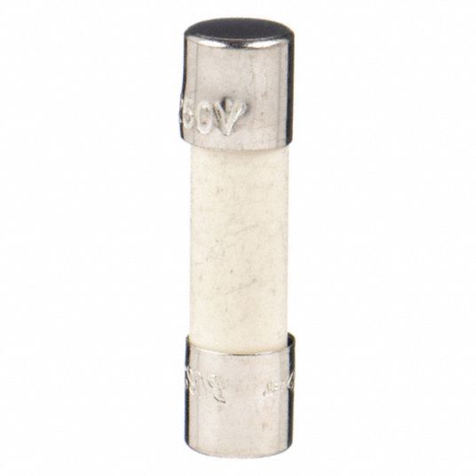 BUSSMANN Fuse: 10A, 250V AC, 35A at 250V AC, 20mm L x 5mm dia Fuse Size, 5  PK