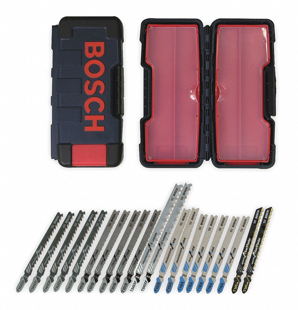 BOSCH, 10/10/24/17/24/5/10/6, Metal, Jig Saw Blade Set - 1TEH6