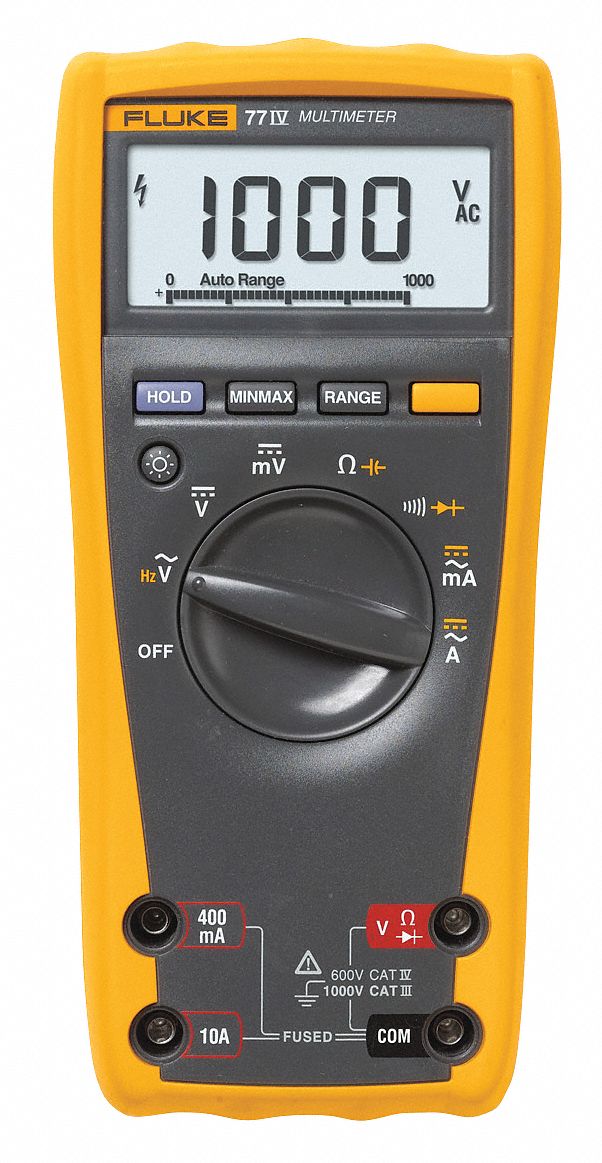 DIGITAL MULTIMETER,1.7 IN H,3.5 IN W