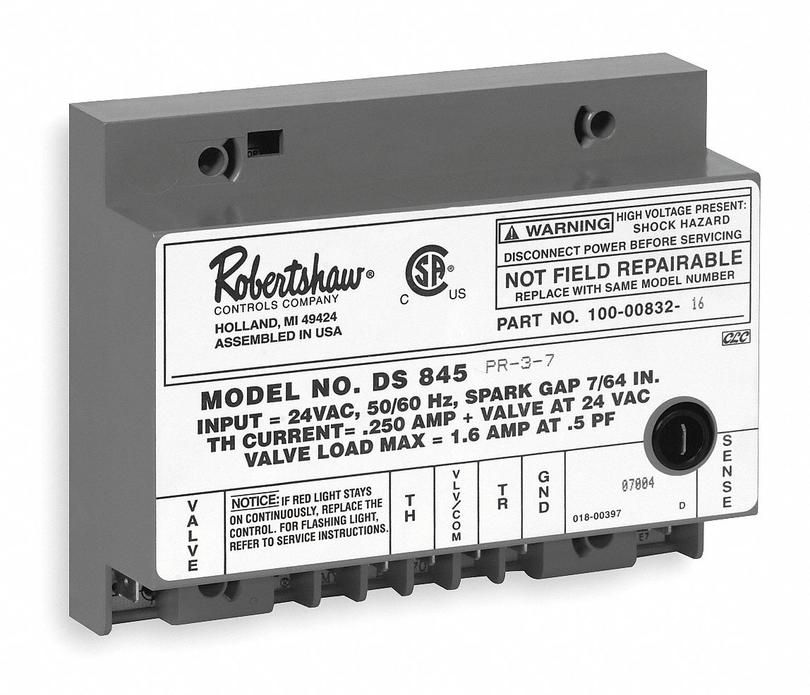 ROBERTSHAW Modulo d/Ignición,Conexión 1/4plg,24V - 1TGE1 | 780-501 ...