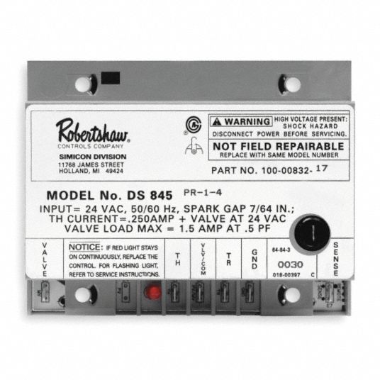 ROBERTSHAW Intermittent Pilot Kit, Conversion to Intermittant Pilot