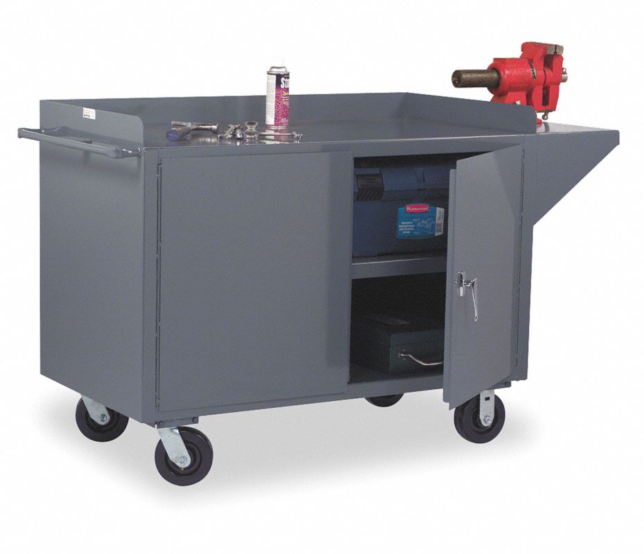 GRAINGER APPROVED Banco de Servicio Móvil, Capacidad de Carga de 2000