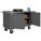 MOBILE CABINET WORKBENCH, 66 IN X 24 IN, STEEL, 2,000 LB OVERALL LOAD CAPACITY, GREY