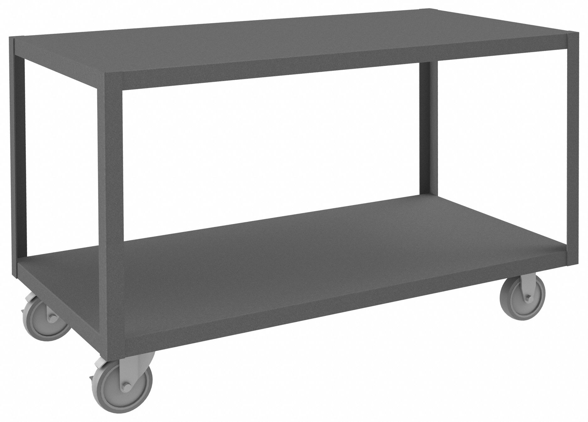 WORK TABLE, FIXED H, STEEL, 48 IN X 24 IN, 1,200 LB OVERALL LOAD CAPACITY