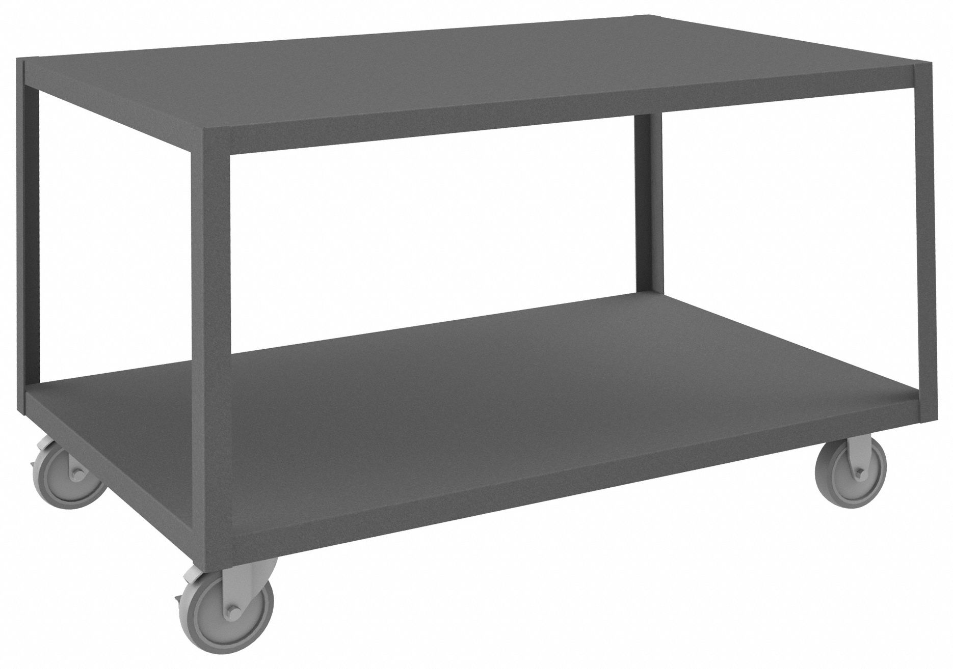 WORK TABLE, FIXED H, STEEL, 48 IN X 30 IN, 1,200 LB OVERALL LOAD CAPACITY