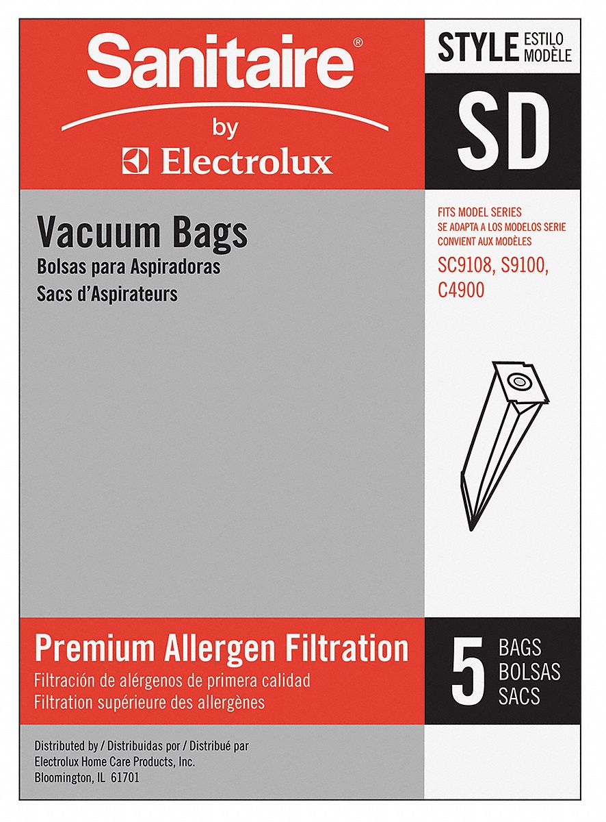 DISPOSABLE VACUUM BAG,SD,PK5