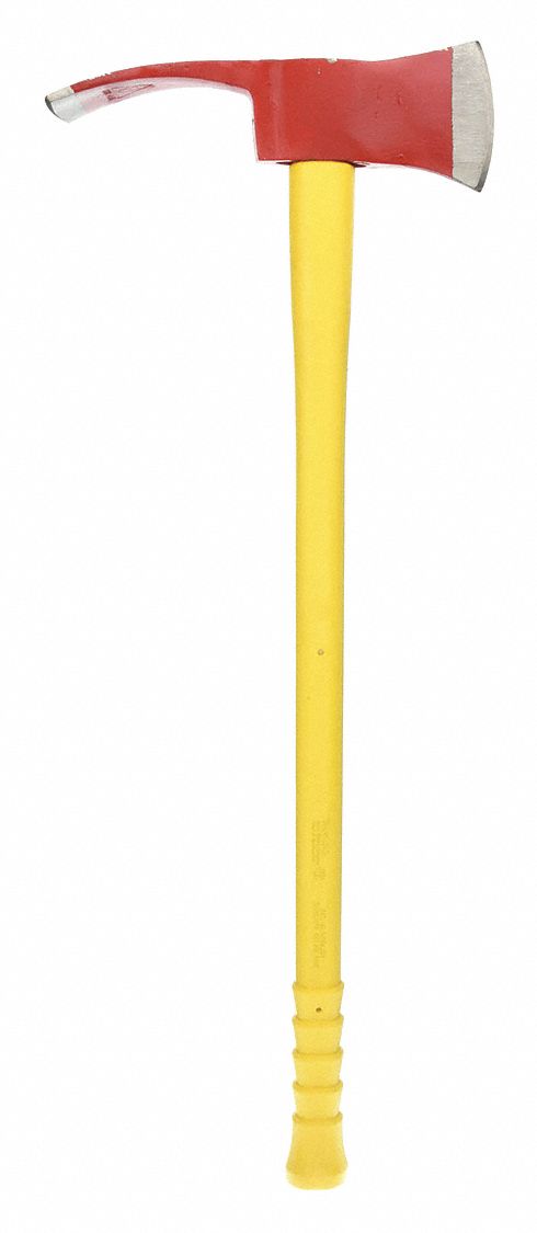 PULASKI AXE,FIBERGLASS HANDLE,YELLOW