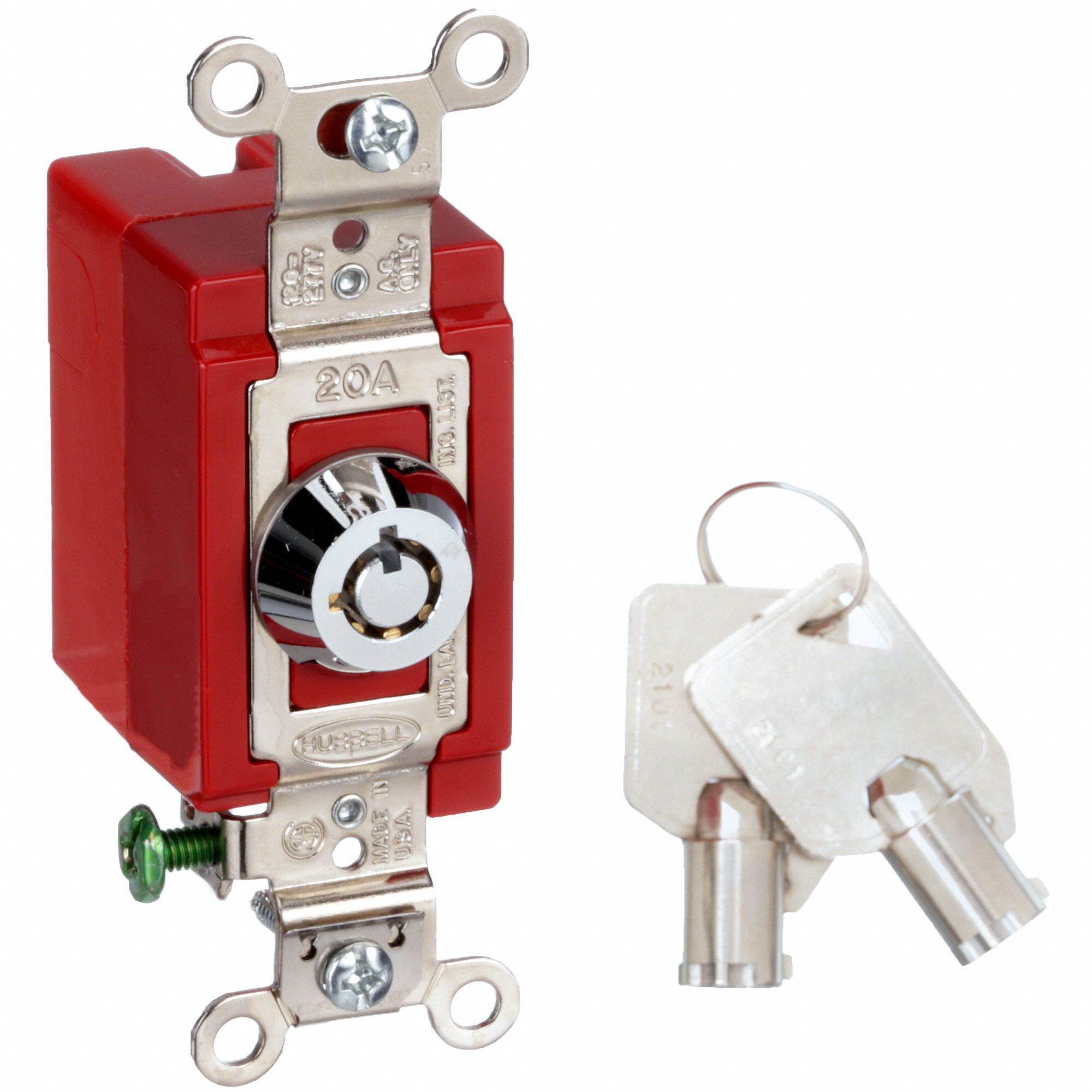 HUBBELL WIRING DEVICEKELLEMS Wall Switch, 1Pole, Maintained, Barrel