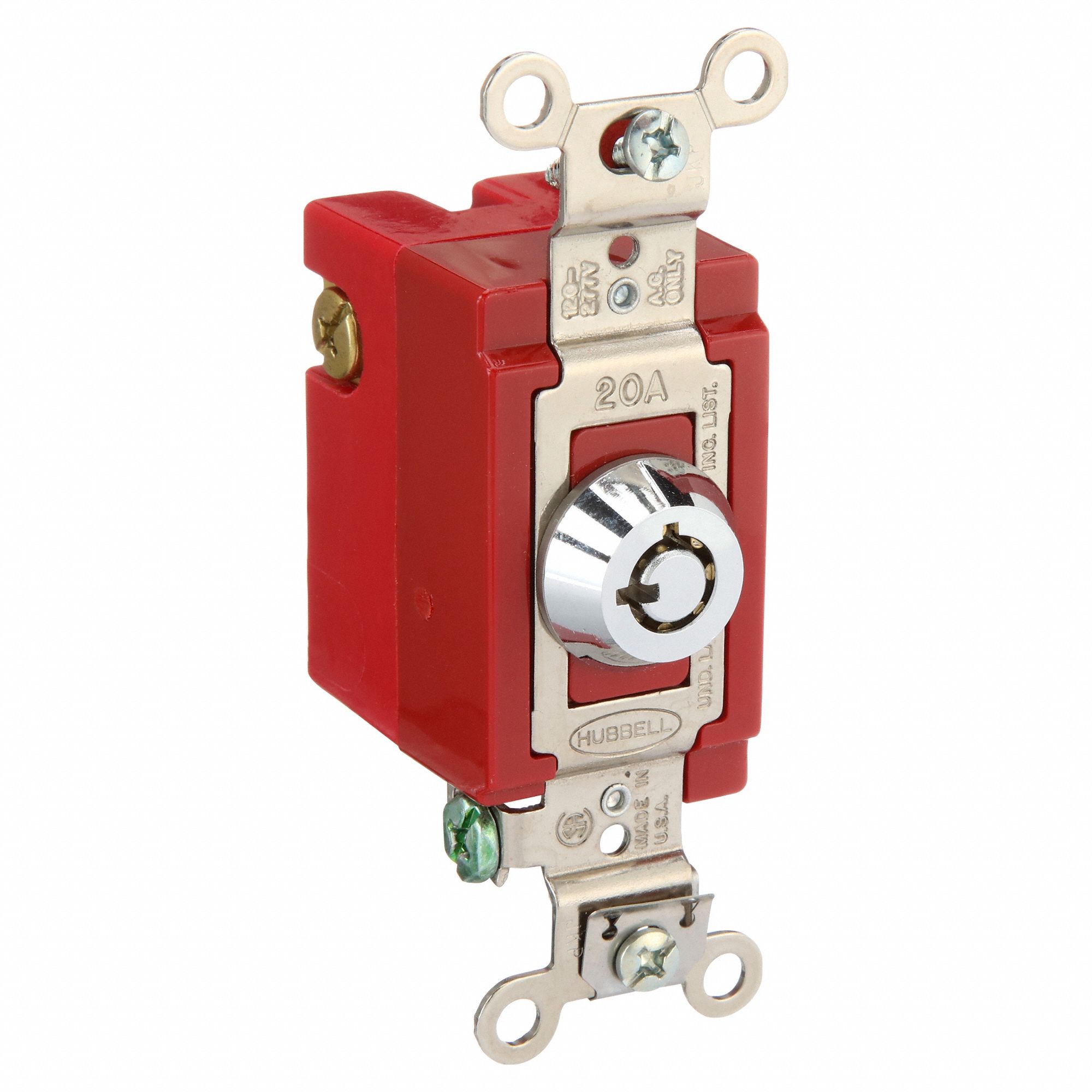 Locking Switch, 3Way, Wall Switch 1TJW8HBL1223RKL Grainger