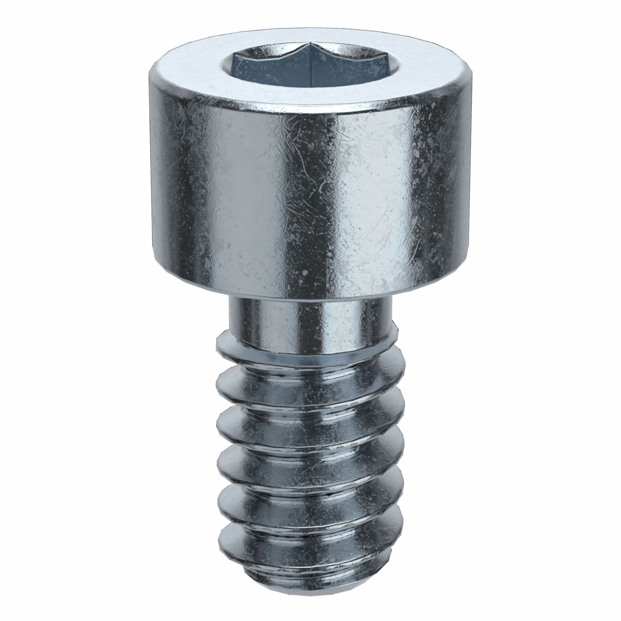 Socket Head Cap Screw: #6-32 Thread Size, 1/4 in Lg, Std, Zinc Plated, Alloy Steel, 100 PK