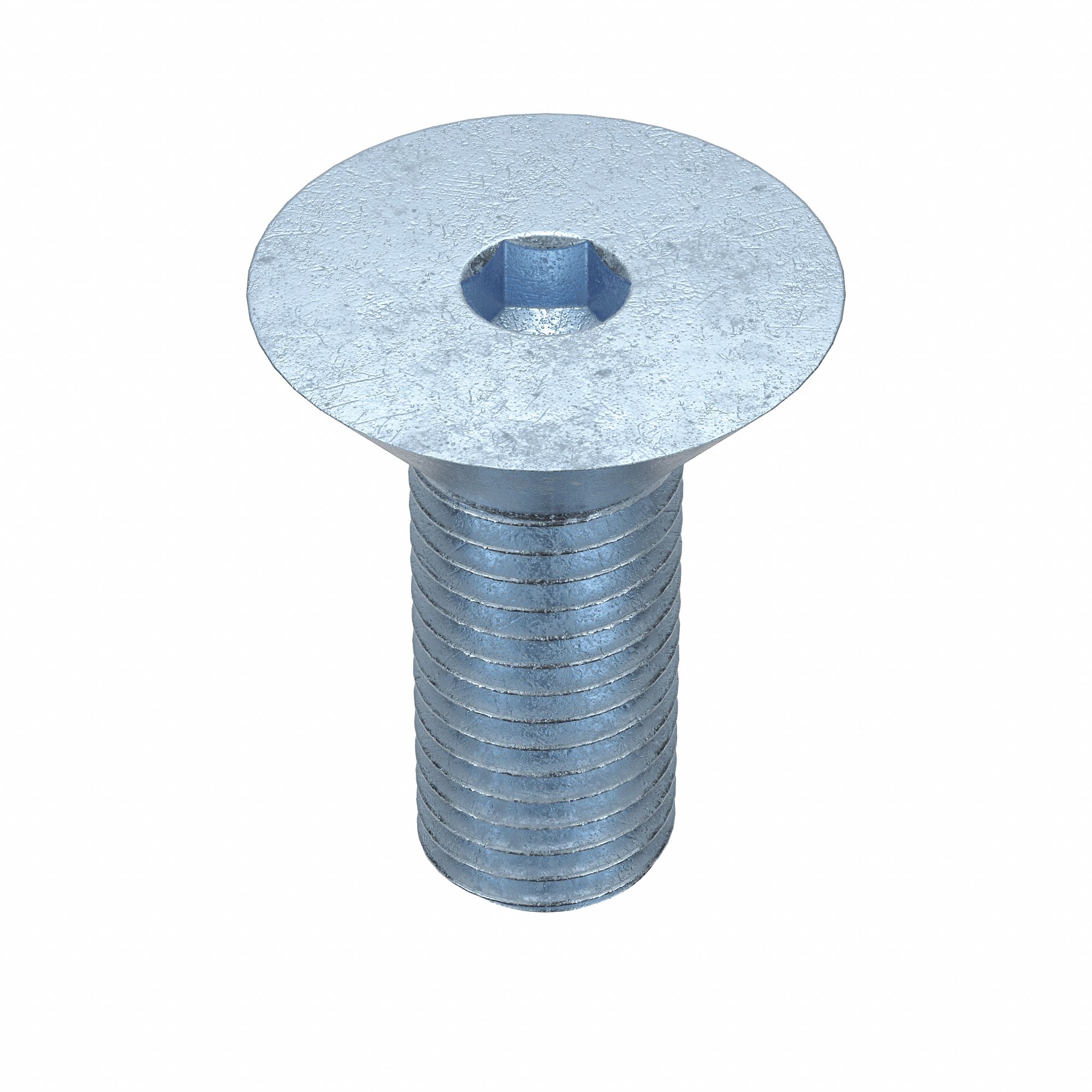 Socket Flat Head Screw: 5/16"-24 Thread Size, 17/32 in Lg, Flat, Zinc Plated, Alloy Steel, 25 PK