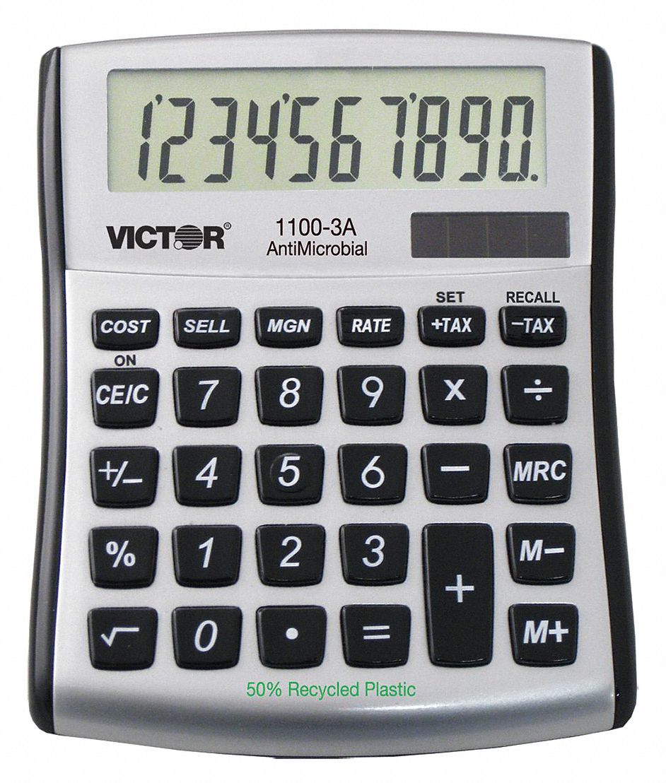 PORTABLE CALCULATOR,LCD,10 DIGITS