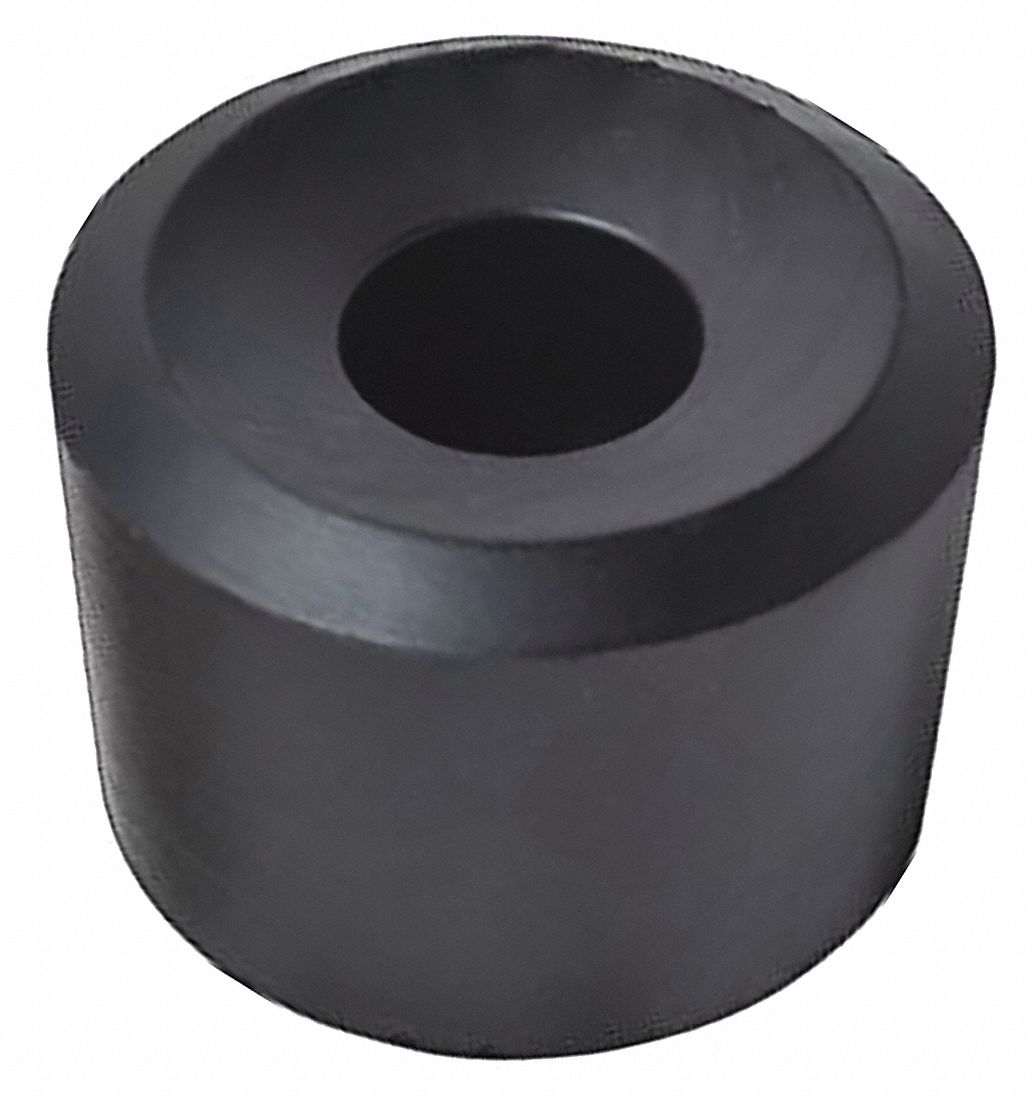 Rubber Mallet Tip 2 In Dia Soft Black