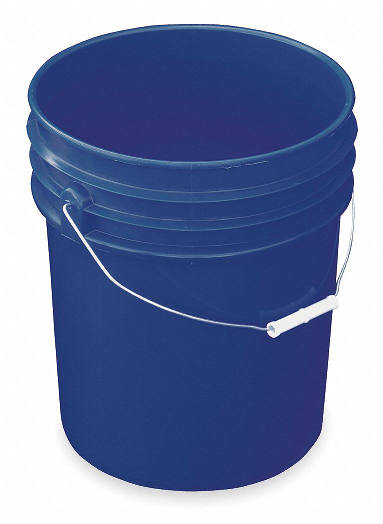 VESTIL Balde de Plástico,Color Azul Baldes de Almacenamiento y