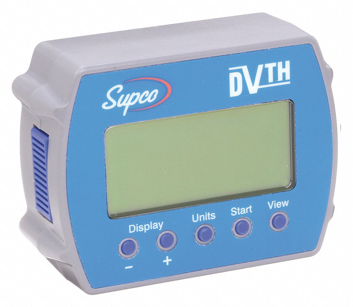 Supco VLTH115 2-Channel Temperature Data Logger, 8-3/16 Length x 5-19/64  Width x 2-11/16 Height, 115 VAC