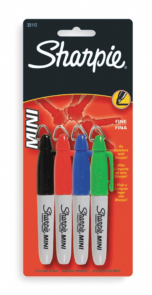 Printed Mini Sharp Mark Permanent Markers