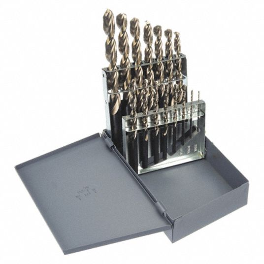 CLE-LINE, 1/16 in Smallest Drill Bit Size, 1/2 in Largest Drill Bit ...