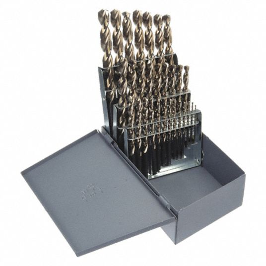 CLE-LINE, 1/16 in Smallest Drill Bit Size, 1/2 in Largest Drill Bit ...