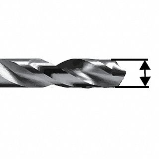 Aexit 6.9mm Dia Tool Holder Split Point 109mm Long High Speed Steel HSS Twist Drill Bit