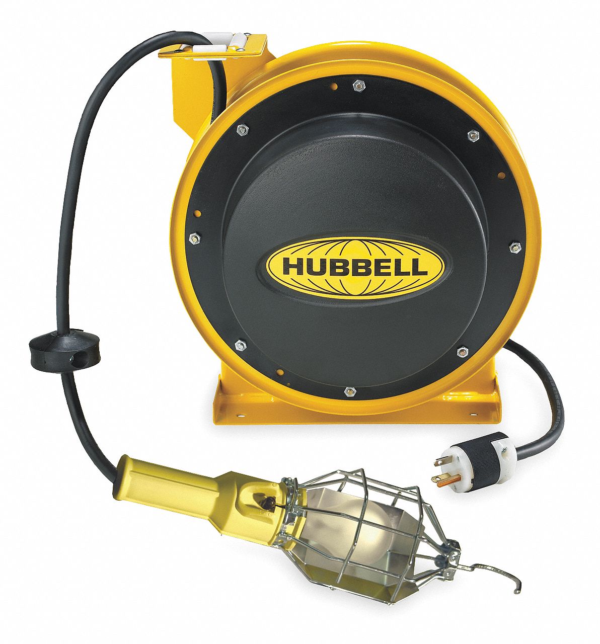 HUBBELL WIRING DEVICEKELLEMS Extension Cord Reel with Hand Lamp