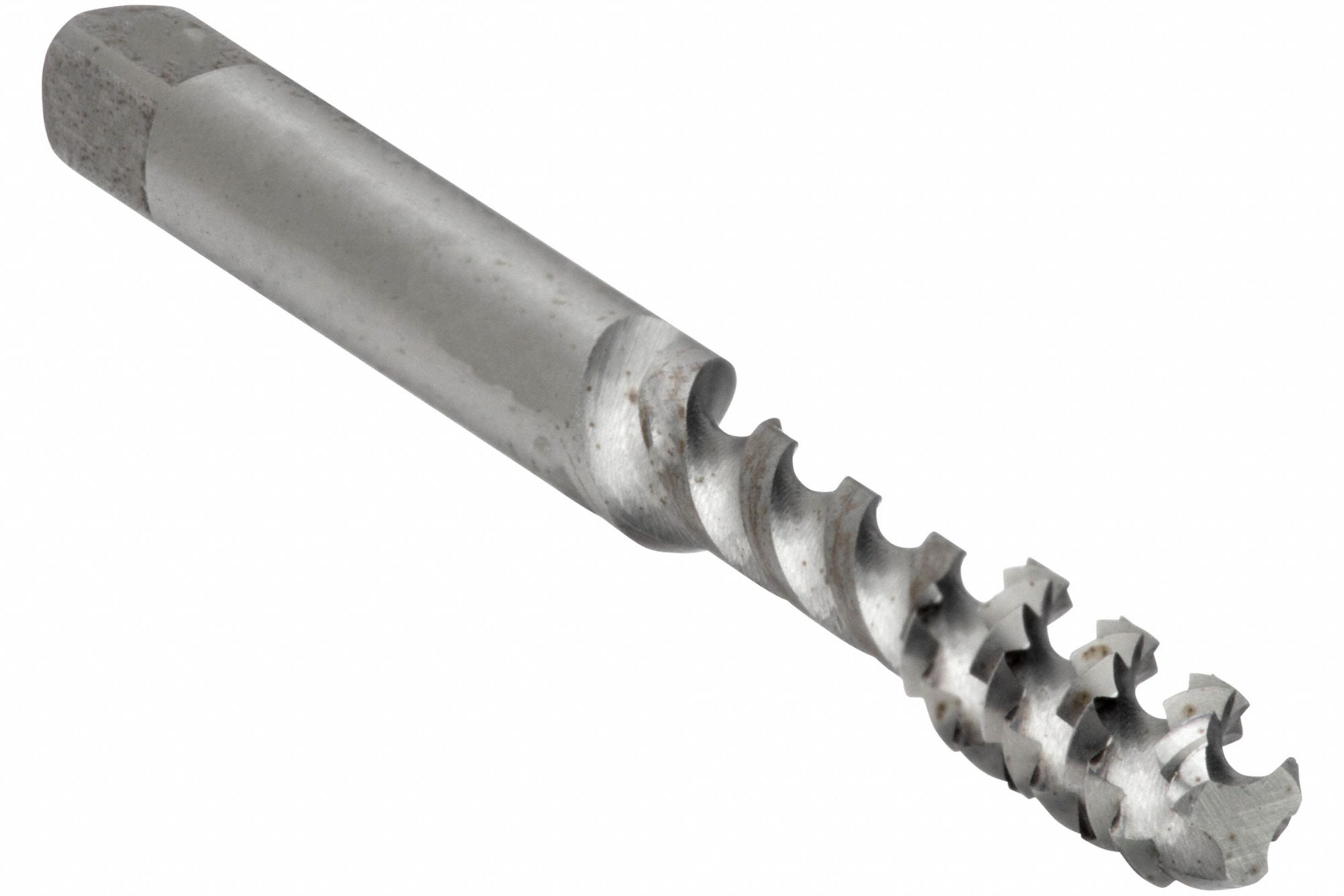 Spiral Flute Tap: #10-24 Thread Size, 1/2 in Thread Lg, 2 3/8 in Overall Lg, Bottoming