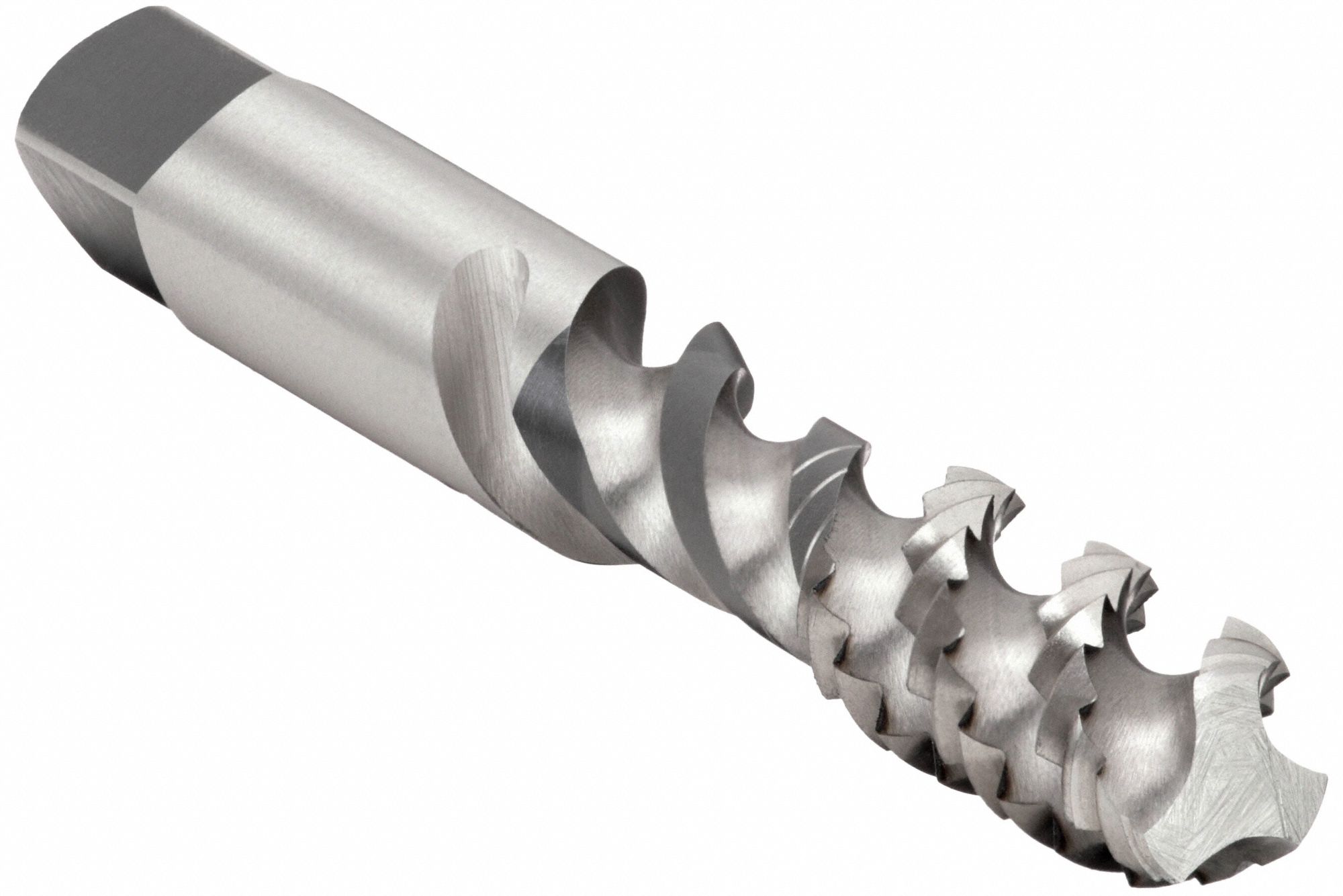 Spiral Flute Tap: 1/2"-13 Thread Size, 7/8 in Thread Lg, 3 3/8 in Overall Lg, Bottoming