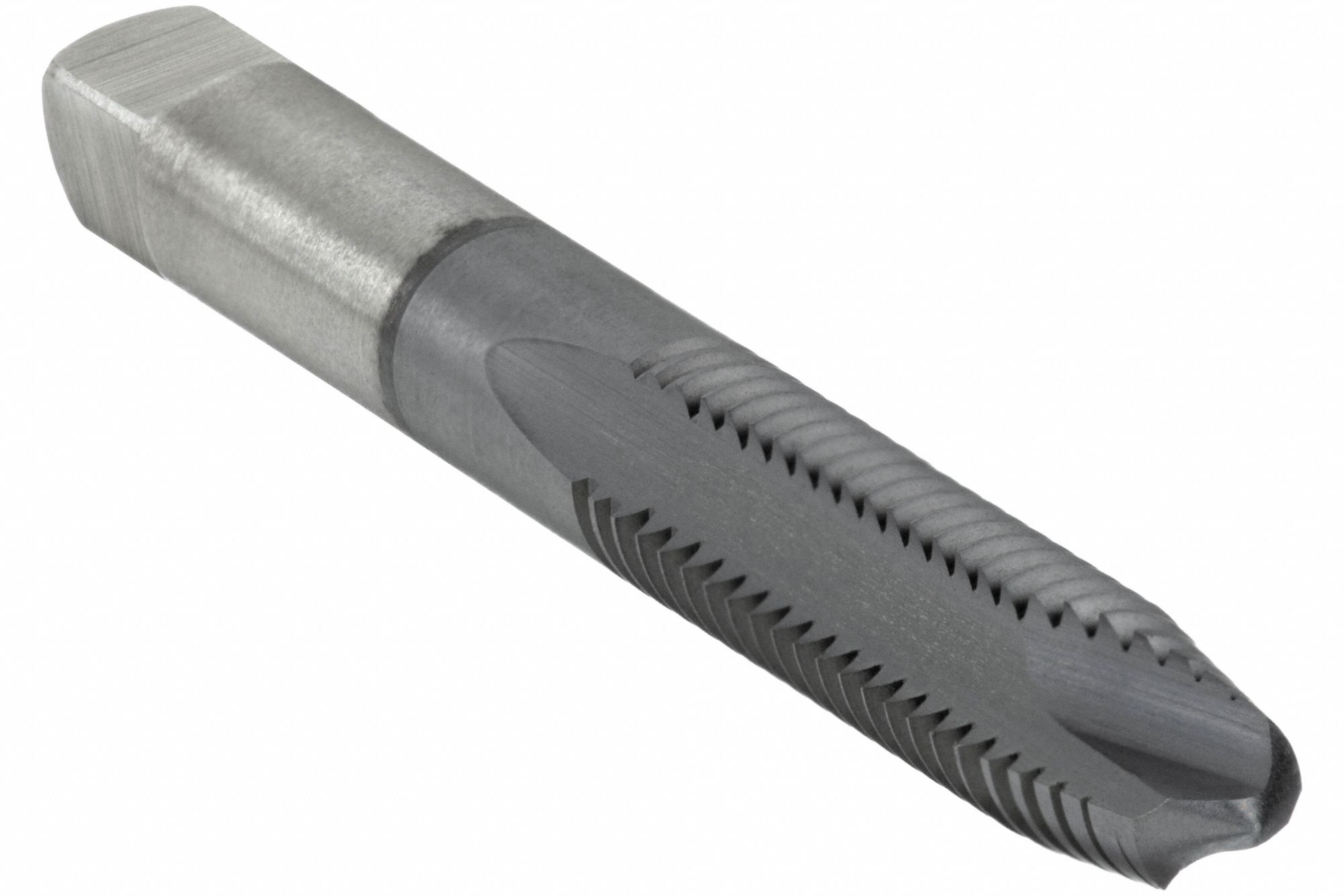 Spiral Point Tap: #12-28 Thread Size, 15/16 in Thread Lg, 2 3/8 in Overall Lg, Plug, TiCN