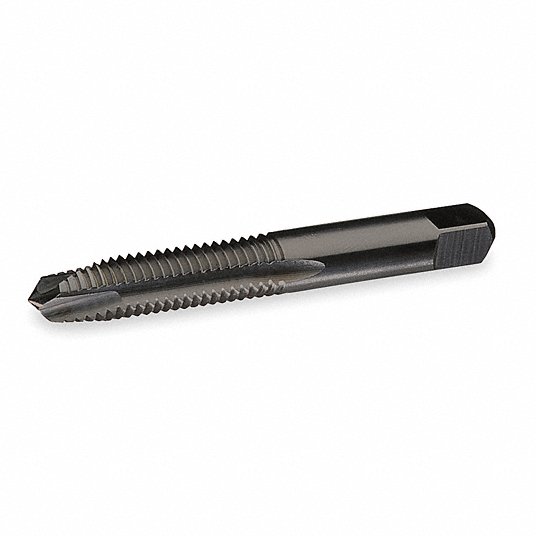 Spiral Point Tap,  Thread Size #0-80,  UNF, UNJF,  Overall Length 1 5/8 in,  HSS-E