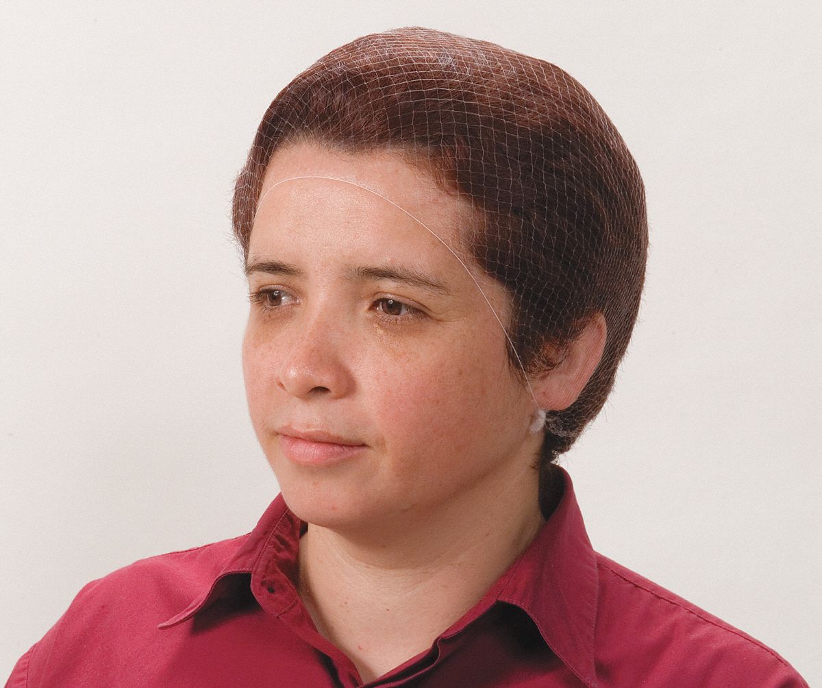 HAIRNET, GENERAL USE, NYLON, WHITE, 21 IN D, 144 PK