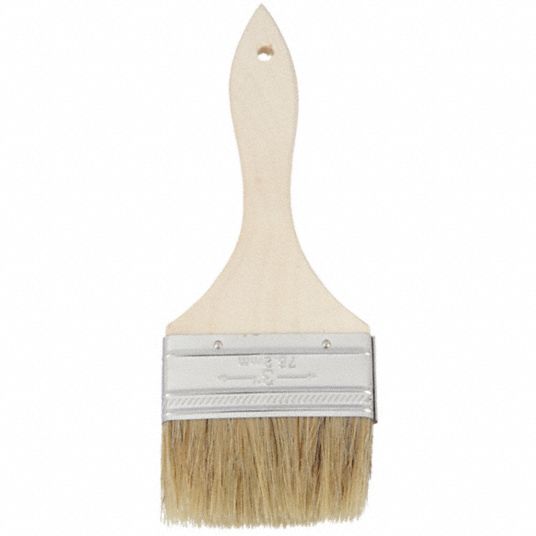 Paint Brush, 1 Chip Brush, Hog Bristle 1-3/4 Bristle, Wood