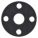 FULL FACE FLANGE GASKET: CLASS 150, NEOPRENE, FOR 2½ IN PIPE, ⅛ IN THICK, 2 7/8 IN ID