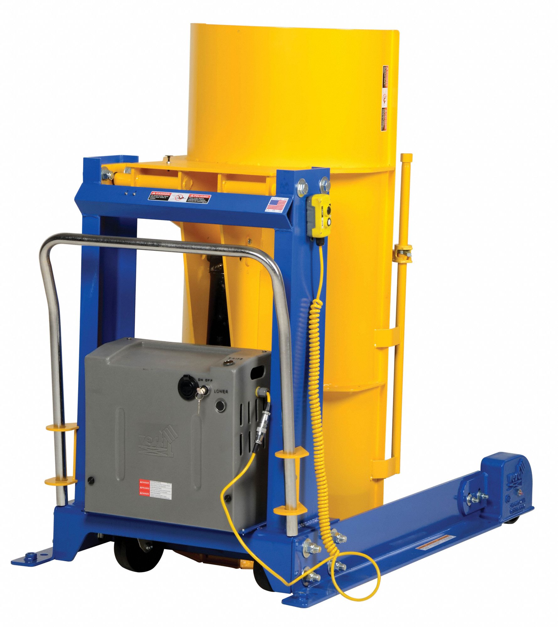 GRAINGER APPROVED Drum Dumper, 1000Lb, L59 1/2In 1TZ81HDD3610P