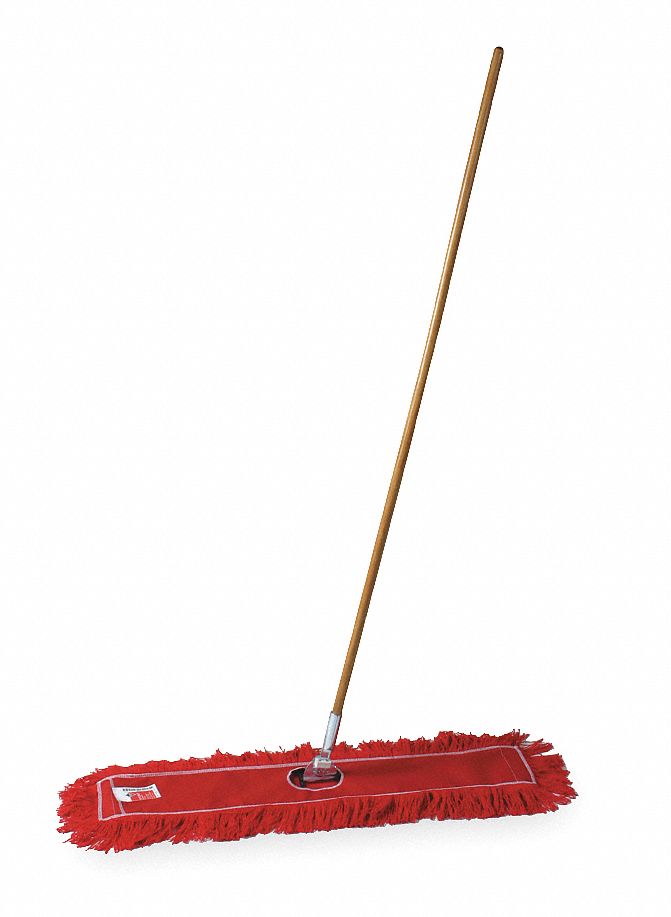 TOUGH GUY Cotton Dust Mop Kit, Length 36", Width 36 in, 1 EA 1TZB7