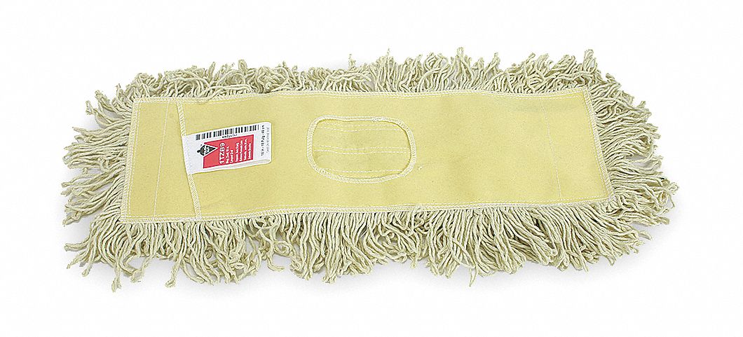 DUST MOP,YELLOW,COTTON/POLYESTER