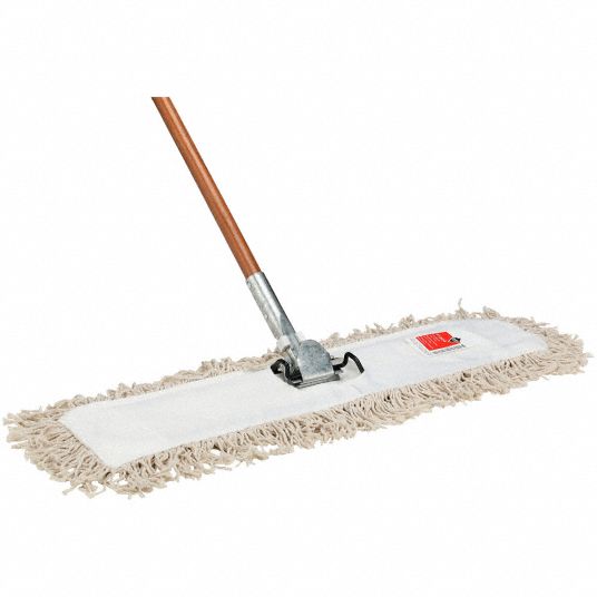 Tough Guy 1TZD9 White Cotton Dust Mop Kit