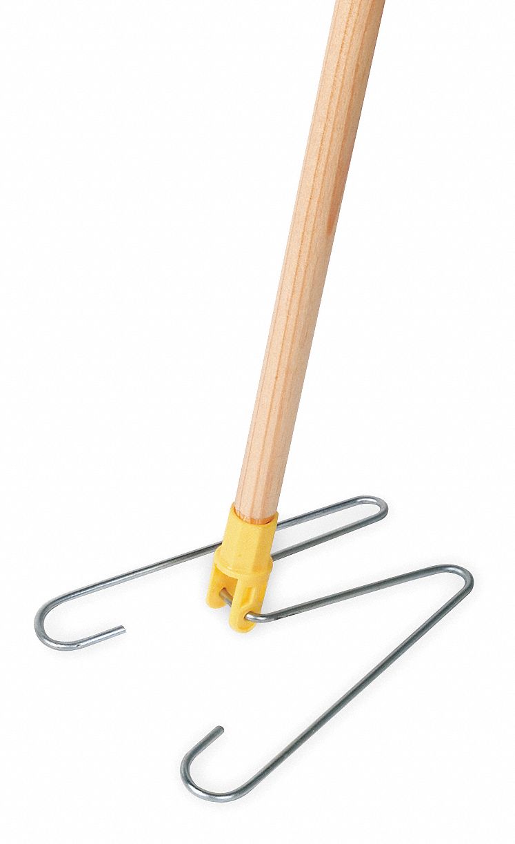DUST MOP FRAME AND HANDLE,9 IN W,WHITE