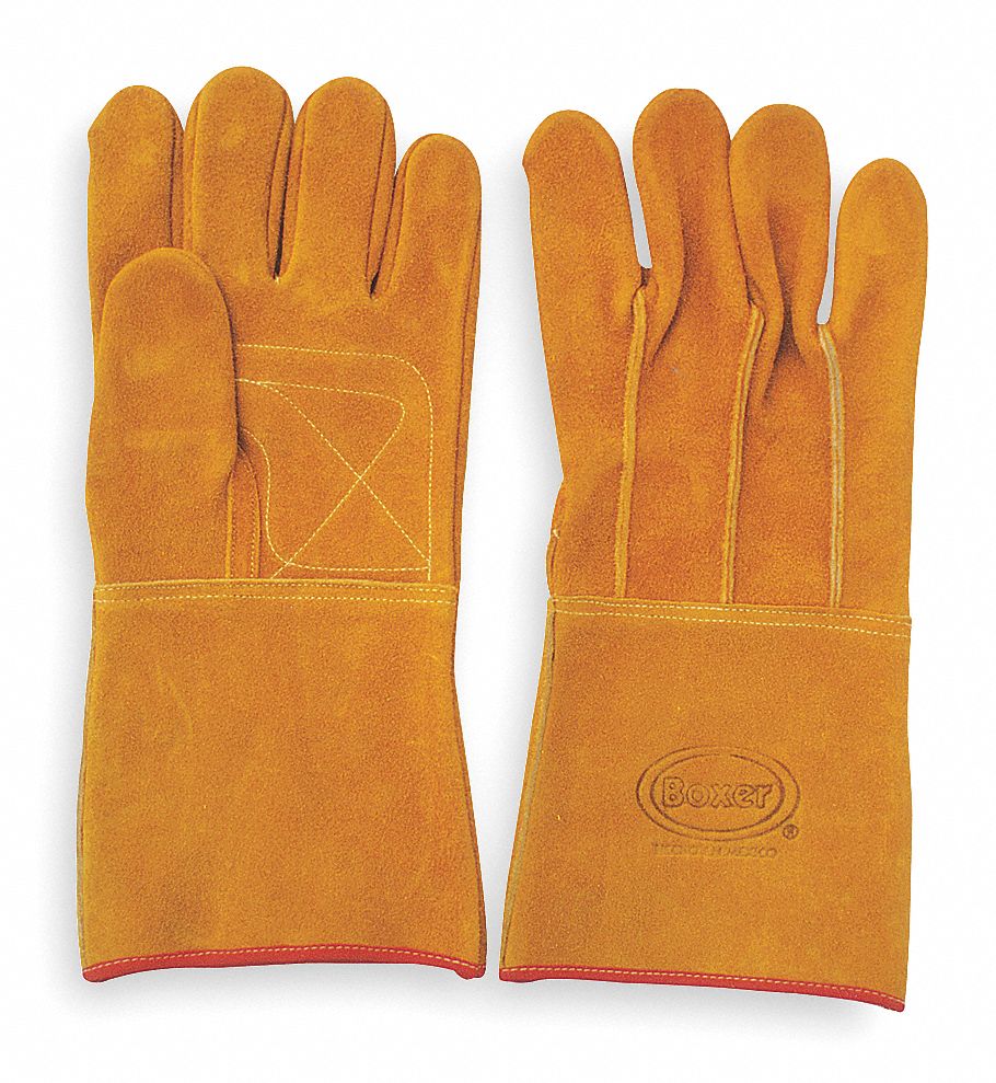 Guantes de carnaza para soldador