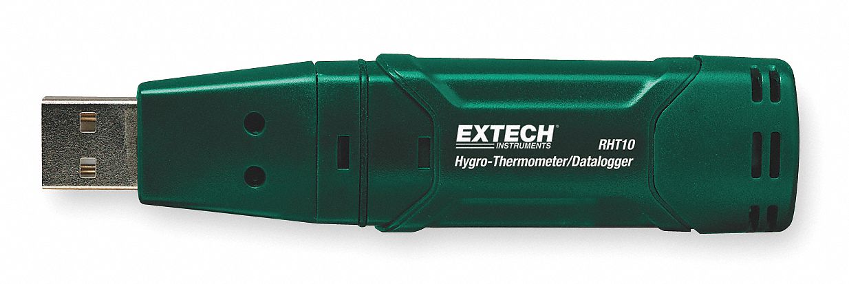 EXTECH, ±1°F Temp/±3% RH From 40 To 60% Accuracy, -40° to 158°F