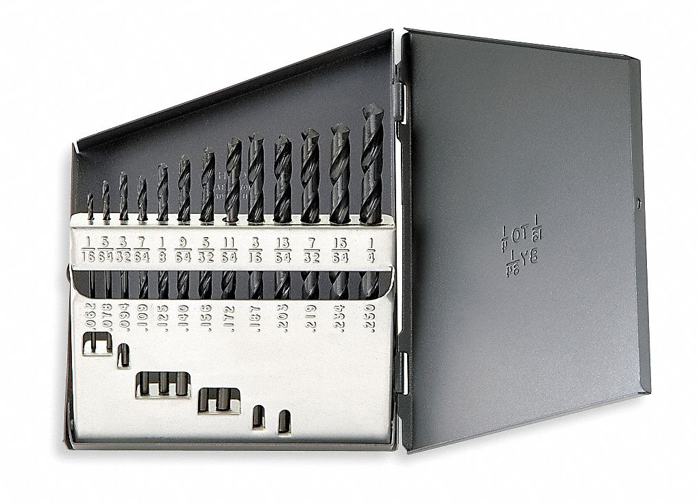 CHICAGOLATROBE Jobber Drill Bit Set 1/16 in Smallest Drill Bit Size