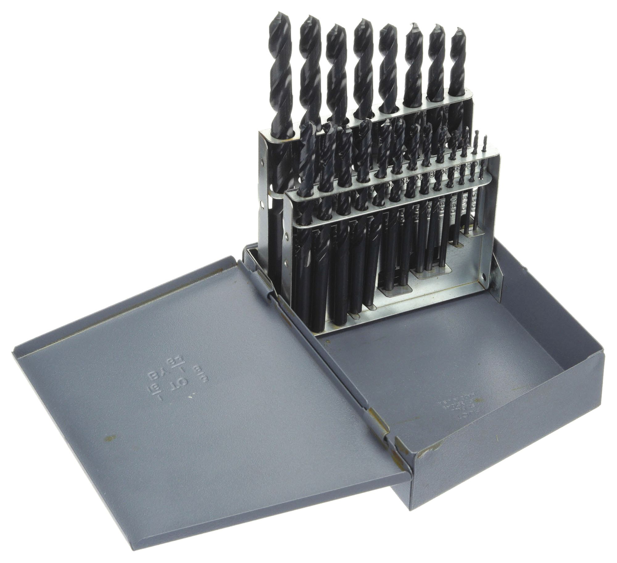 JOBBER LENGTH DRILL BIT SET, 1/16 IN SMALLEST BIT, ⅜ IN LARGEST BIT, HSS