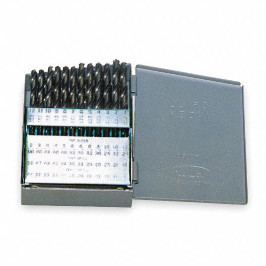 CHICAGOLATROBE Jobber Drill Bit Set 60 Smallest Drill Bit Size, 1