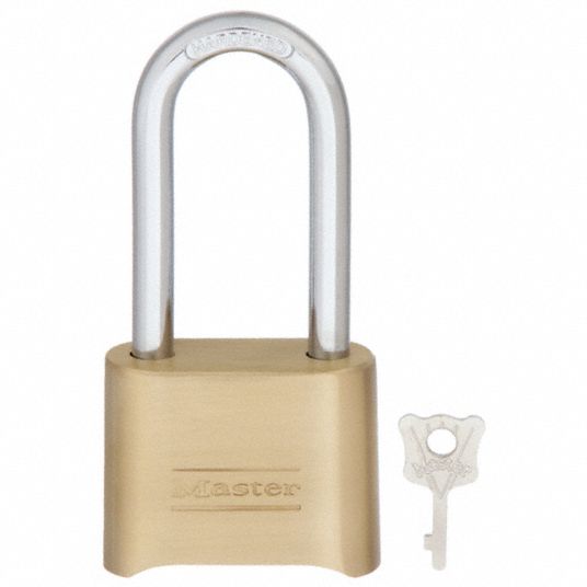 Master Lock® Brass Padlock - Combination, 1 Shackle H-2916 - Uline