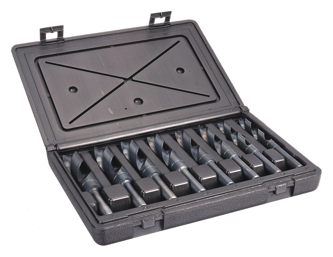 REDUCED SHANK DRILL BIT SET, 9/16 IN SMALLEST DRILL BIT, 8 DRILL BITS, 4XD, HSS