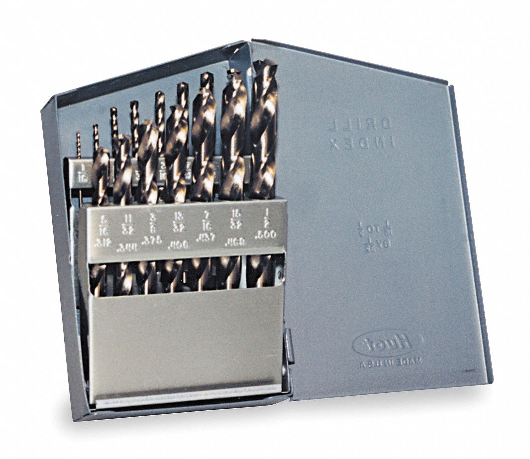 CHICAGOLATROBE Jobber Drill Bit Set 1/16 in Smallest Drill Bit Size