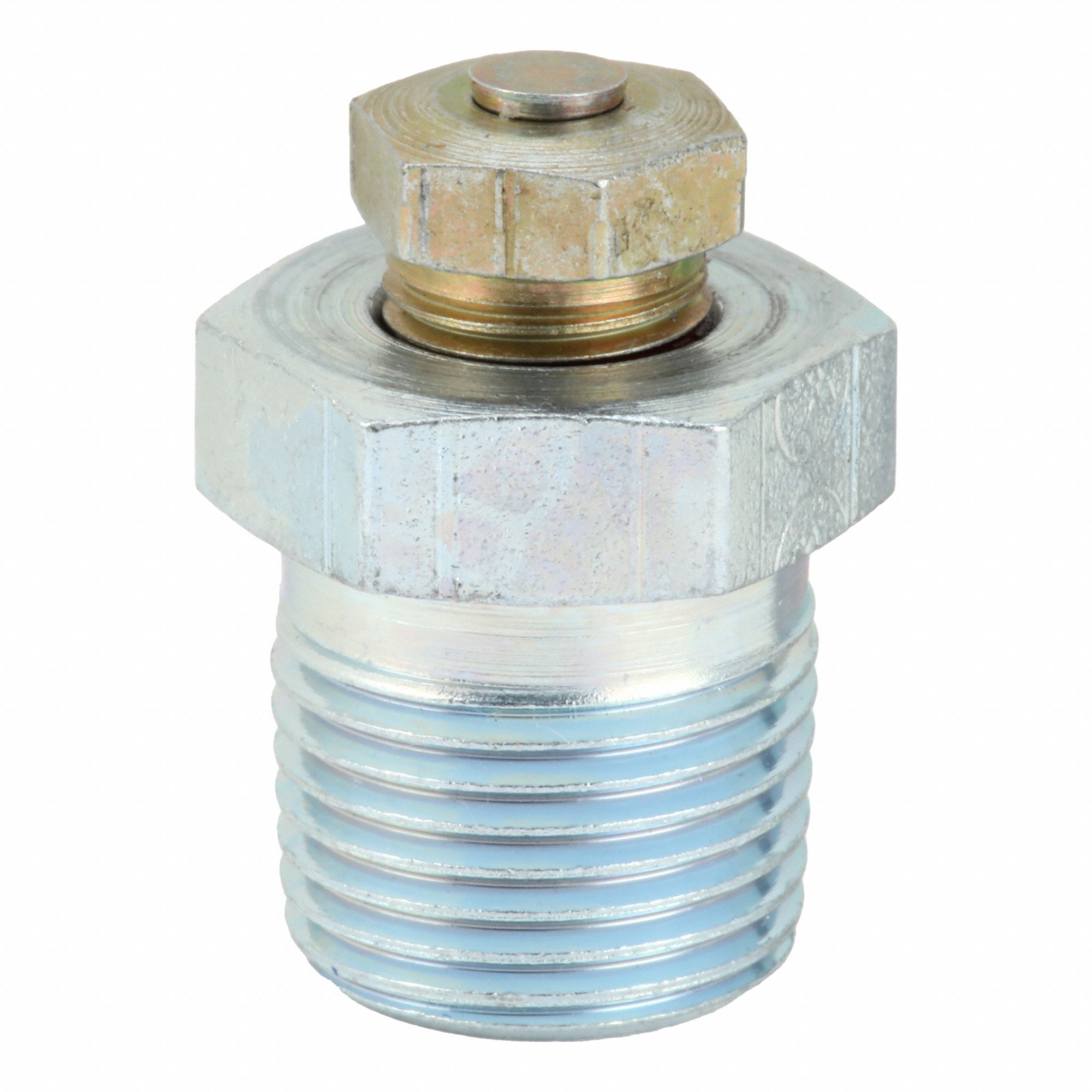 Vent Plug: 20 micron Filter, Steel, 3/8", PTF, Relief or Filler Design