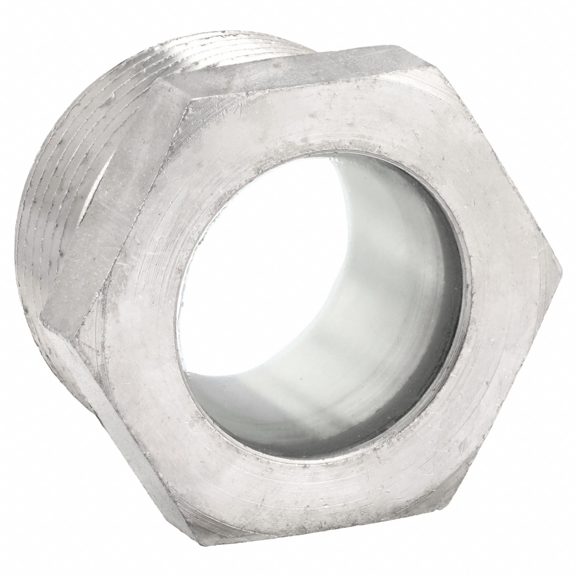 Fused Sight: Carbon Steel, NPT, 1-1/4"-11-1/2" Thread Size, Fused Window, Glass