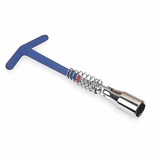 Spark Plug Wrench: Replaces Worn Spark Plugs, Swivel Head, Ratchet or Spanner, 13/16 in Lg