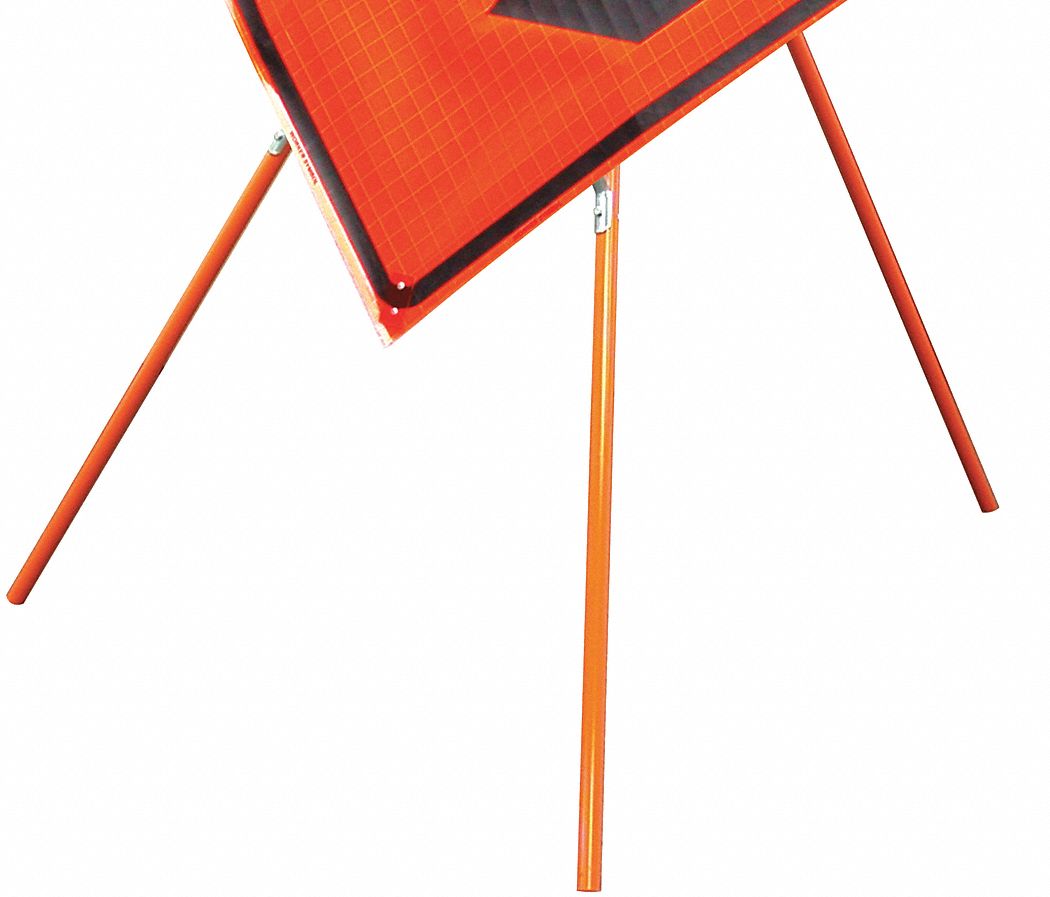 Tripod Sign Stand: Roll-Up, 36 in x 36 in, 48 in x 48 in Compatible Sign Size, 3 Legs, 54 in, 77 in