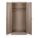 WARDROBE STORAGE CABINET, BEIGE, 24 IN D X 36 IN W X 78 IN H