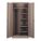 STORAGE CABINET, 36 IN X 24 IN X 78 IN, 5 SHELVES, SWING HANDLE/KEYED, 22 GA PANEL, ADJUSTABLE